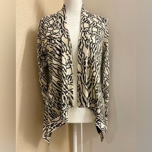 NEW Elie Tahari Cashmere/Silk, Waterfall Cardigan, XS